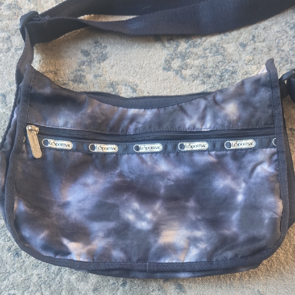 LeSportsac Blue Tie-Dye Cross Body Bag